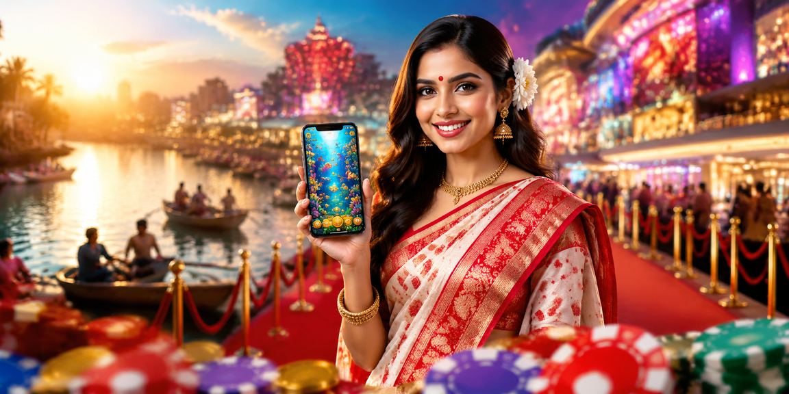বরিশালে ঐতিহ্যবাহী পোশাকে ফিশিং গেম খেলছেন বাংলাদেশি মডেল