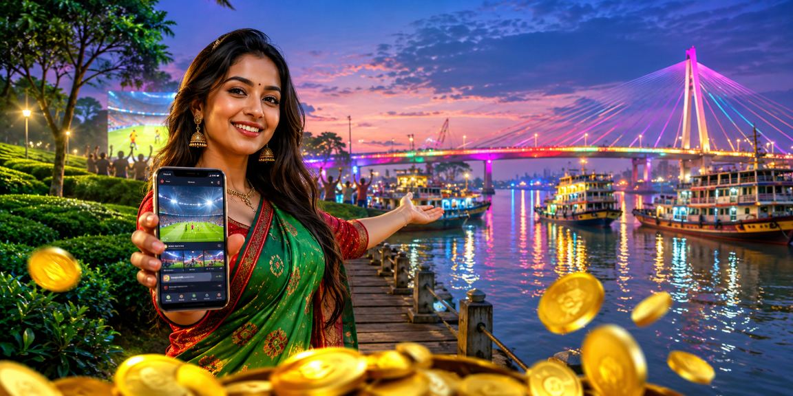 বরিশালের চা বাগানের পটভূমিতে স্পোর্টস বেটিং অভিজ্ঞতার দৃশ্য